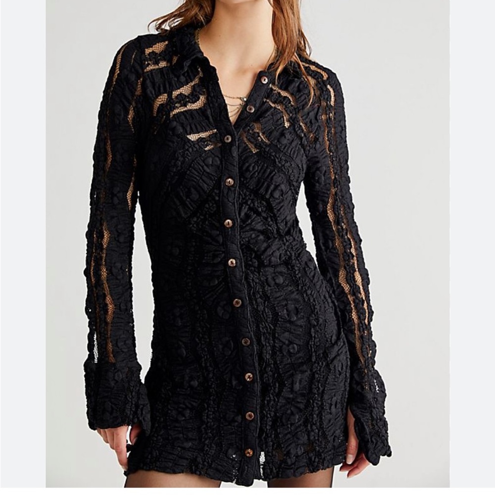Free People Lace Mini Dress “Shayla”